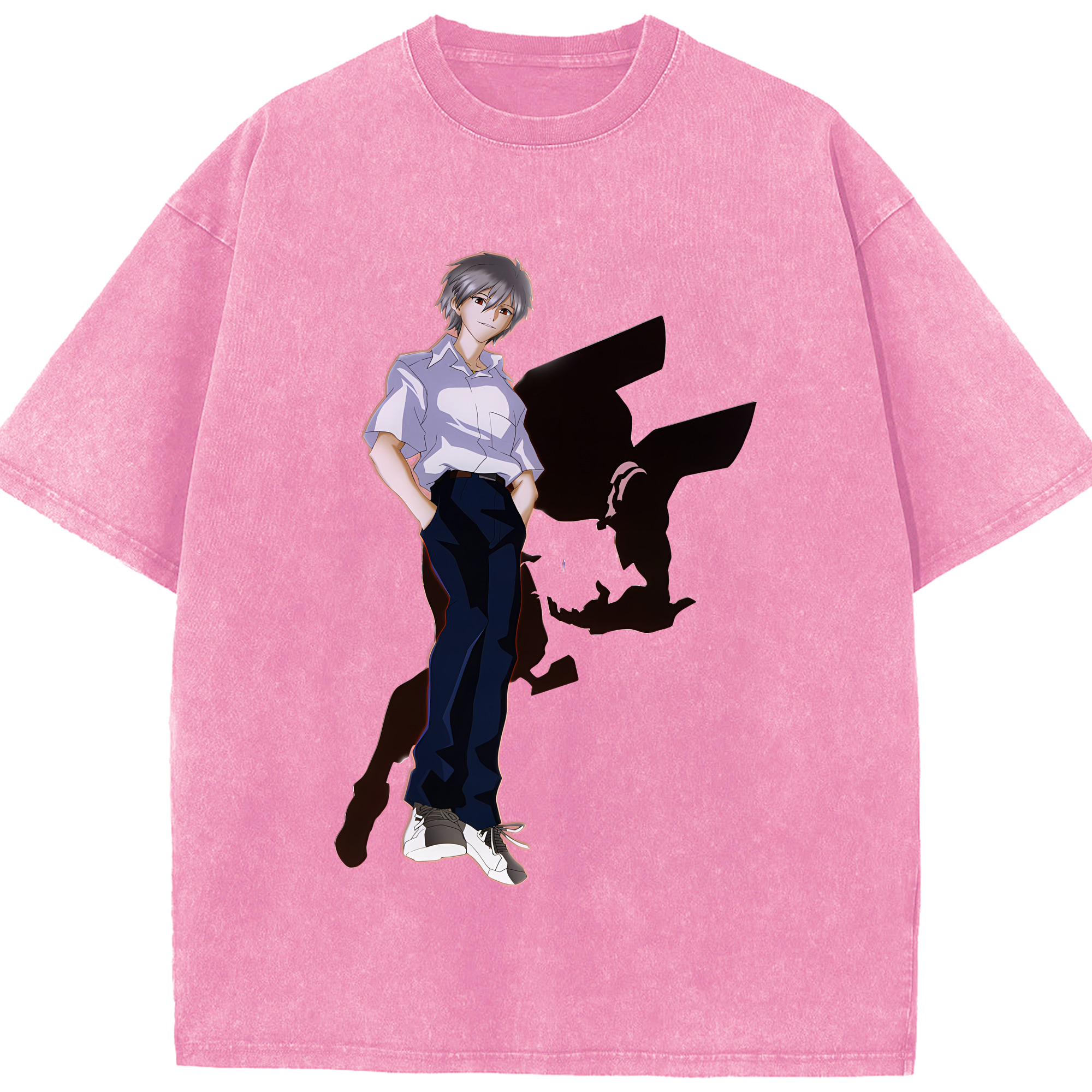 （画像用） EVA 新世紀エヴァンゲリオン 綿100% ヴィンテージ風 半袖Tシャツ（フロントプリント）